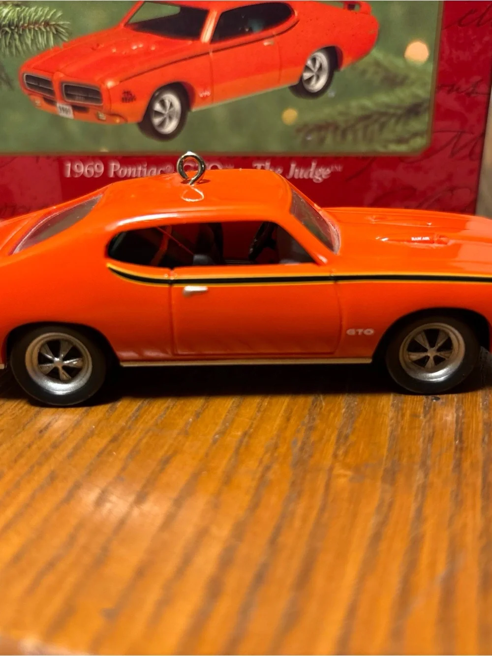 Hallmark Orange 1969 Pontiac GTO 'The Judge' Keepsake Ornament